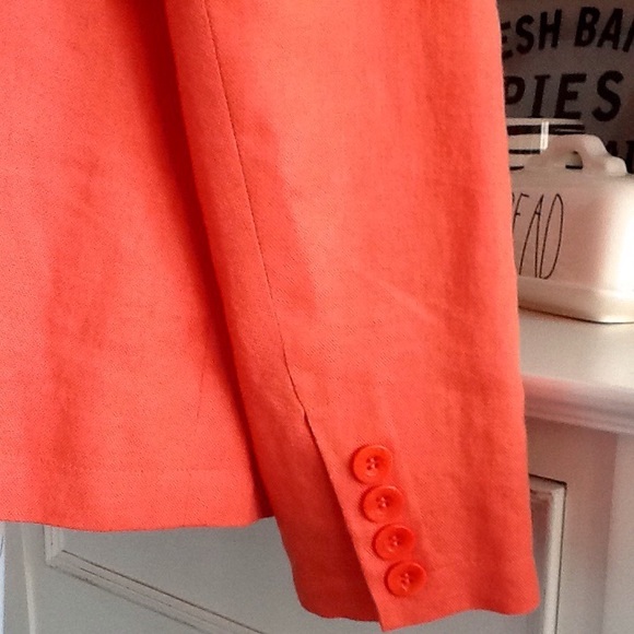 Talbots Woman Irish linen jacket sz 12W - Picture 6 of 7